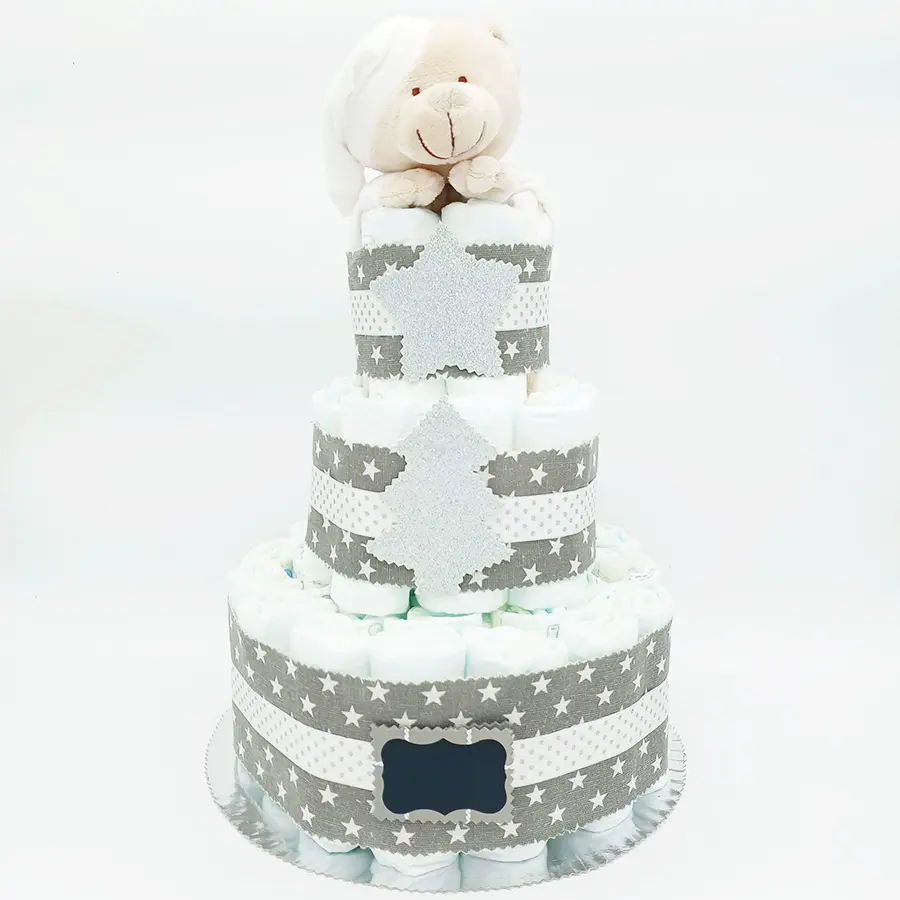 Tarta de pañales navidad