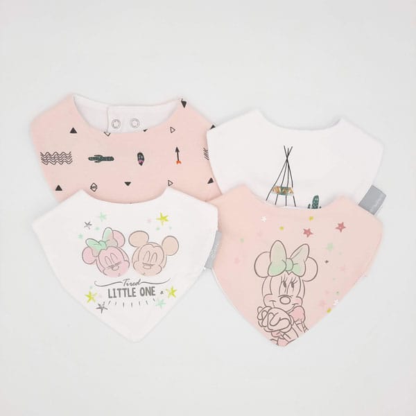 Pañuelos Babitas Rosas (Pack 4 Uni)